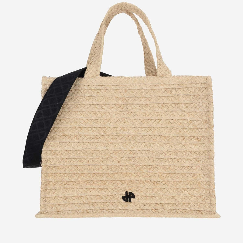 Patou Tote Bag — Beige Raffia