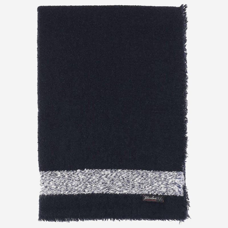 Faliero Sarti Amabel Scarf — Navy Wool Scarfs