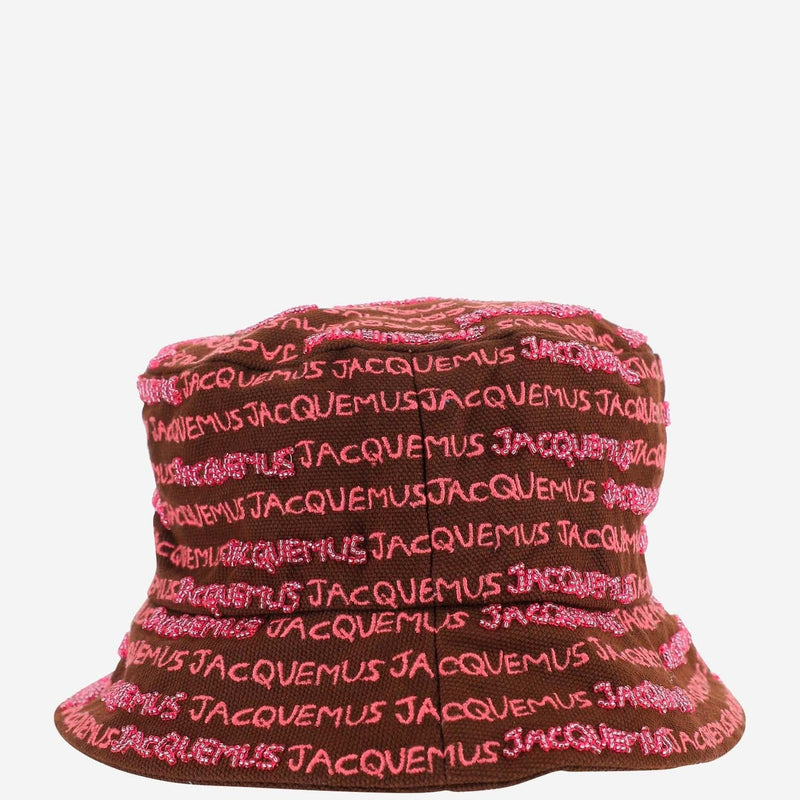 Jacquemus 235ac451 Logo-Embroidered Cotton Bucket Hat — Multicolor
