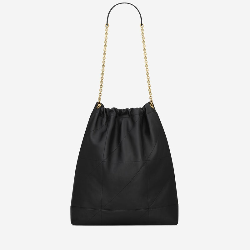 Saint Laurent Jamie Shoulder Bag — Black Lambskin Leather