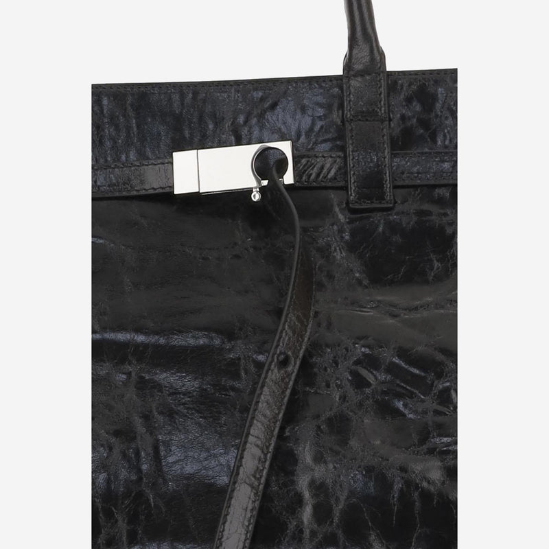 Benedetta Bruzziches Tote Bag — Black Leather