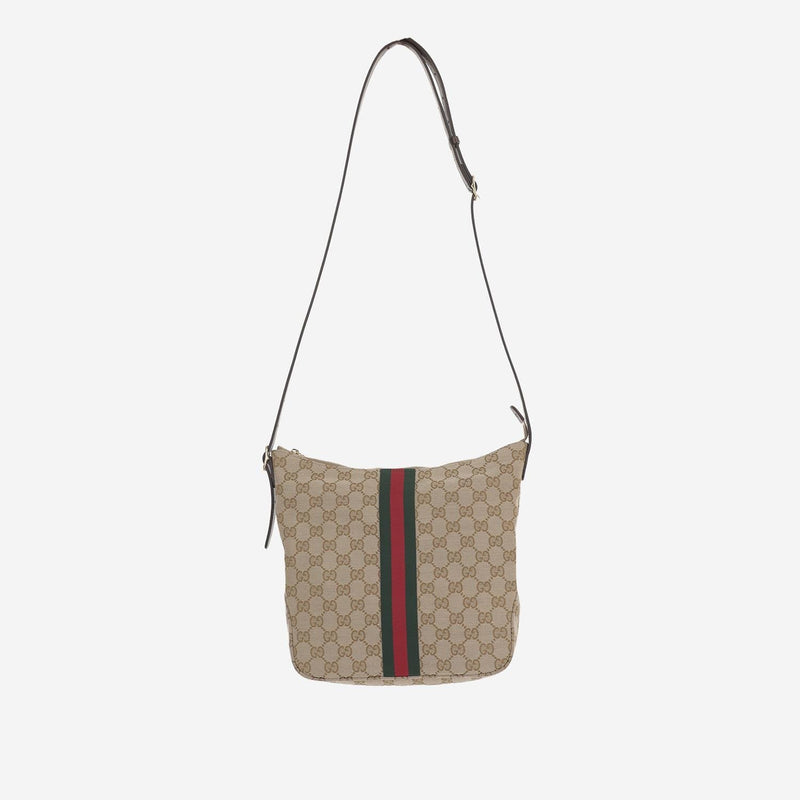 Gucci Lunetta Shoulder Bag — Beige Polyester