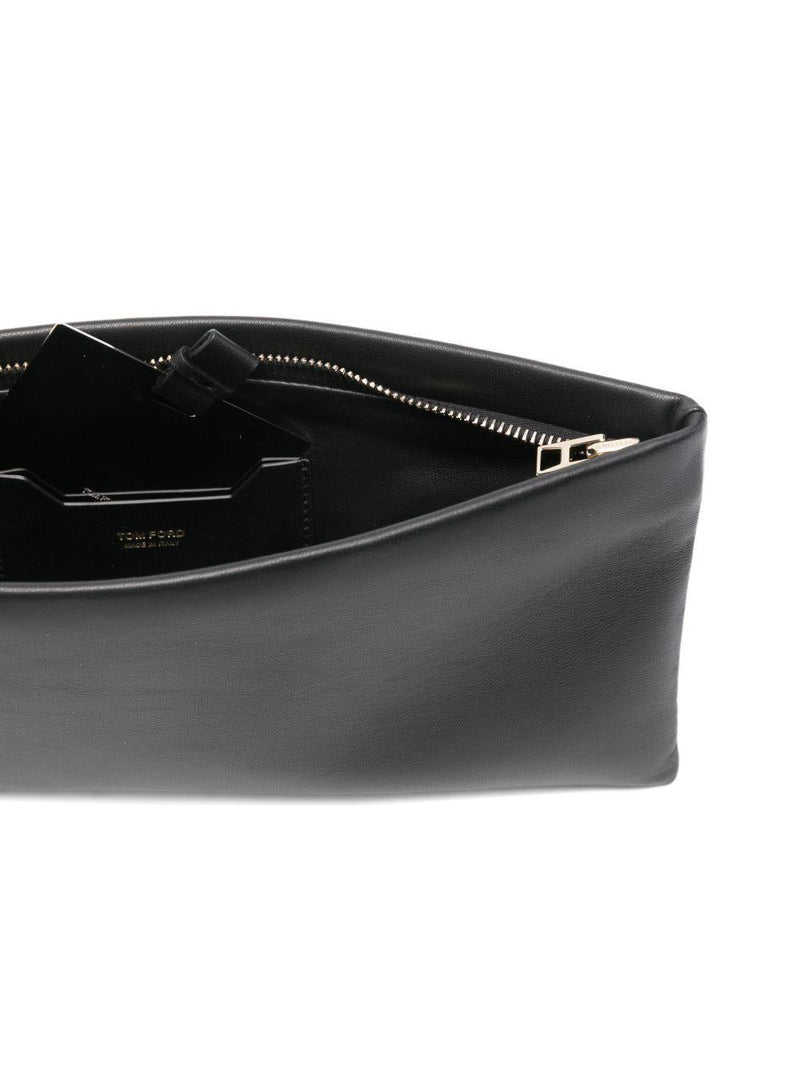 Tom Ford Clutch — Black Sheepskin
