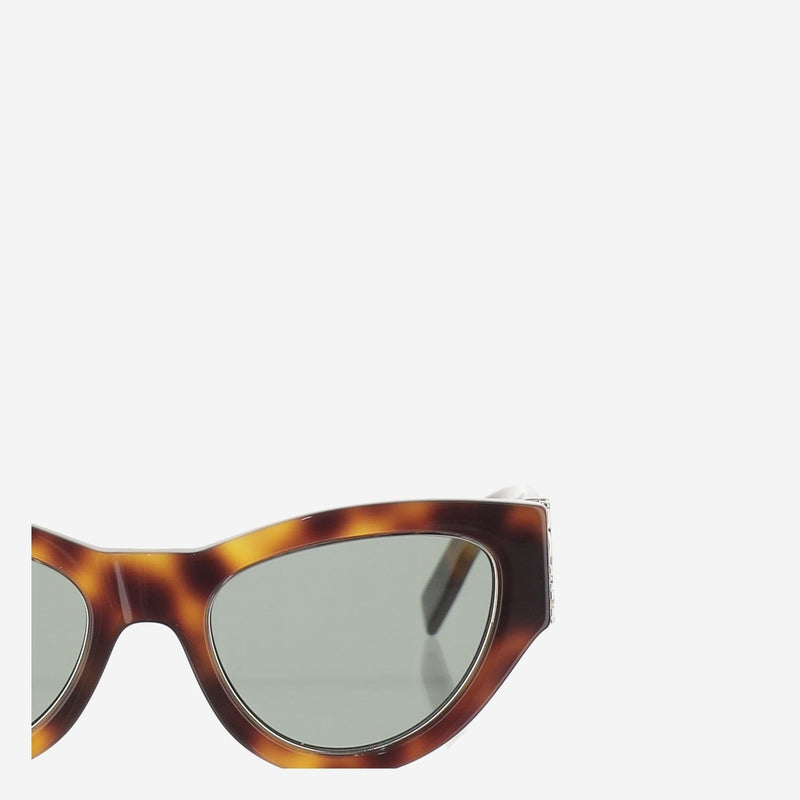 Saint Laurent 822277 Tortoiseshell Acetate Sunglasses — Brown