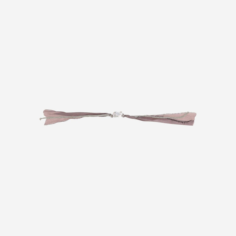 Mela Silk And Pearl Bracelet — Multicolor Natural Fibre Bracelets