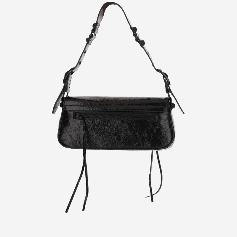Balenciaga Le Cagole Shoulder Bag — Black Lambskin