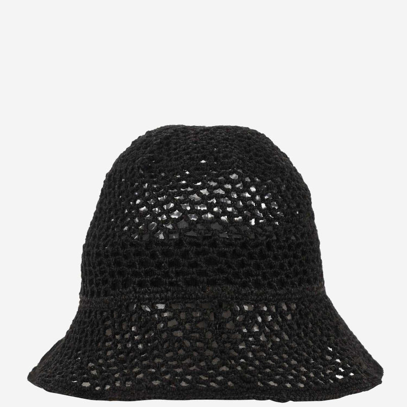 Reinhard Plank Cuffia Cellulose Mesh Bucket Hat — Black
