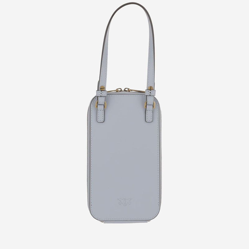 Pinko Leather Smartphone Card Case — Blue Cases