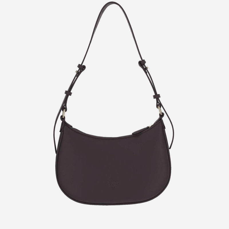Pinko Shoulder Bag — Bordeaux Leather