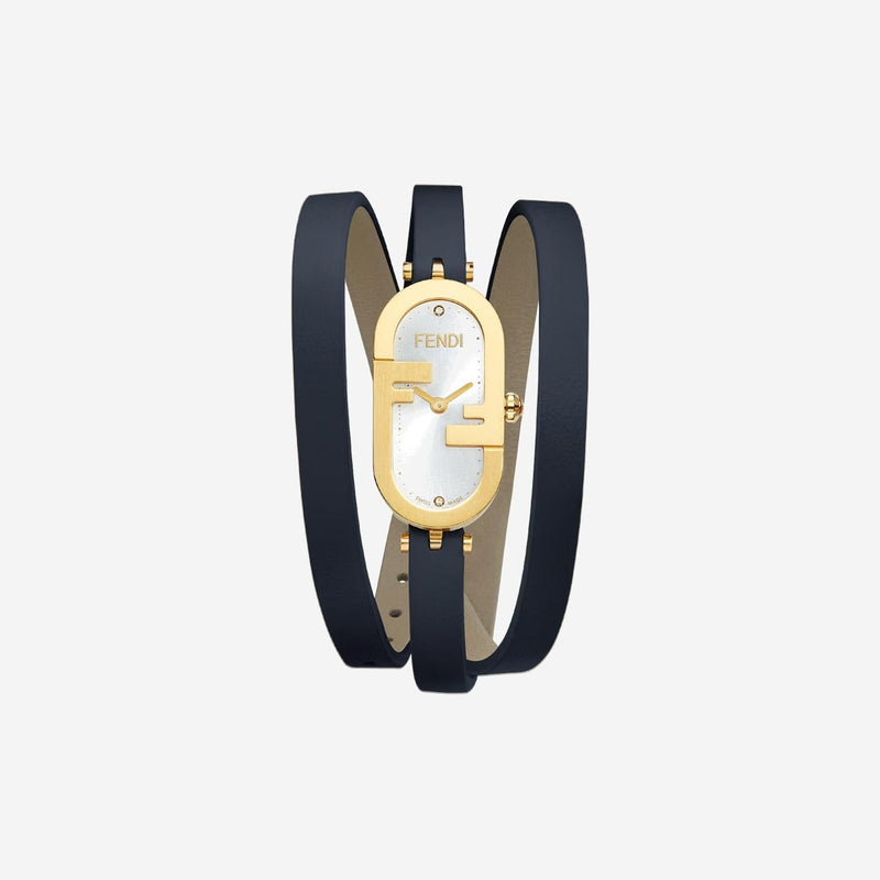 Fendi Olock Vertical Clock Watch — Gold Stainless Steel Watches