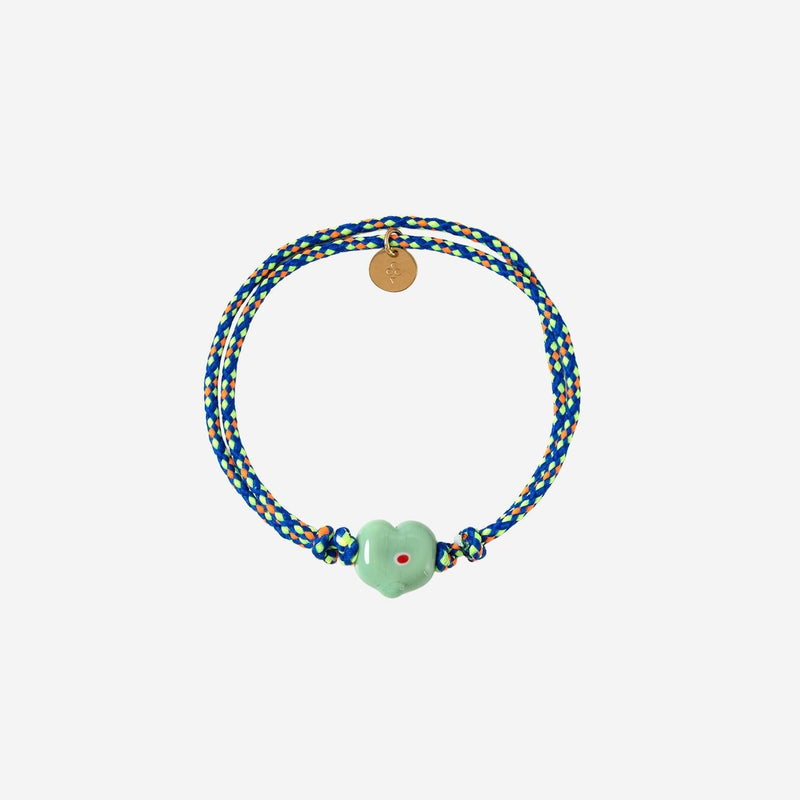 Sorbet Island Glass Bead Fabric Bracelet — Multicolor Bracelets