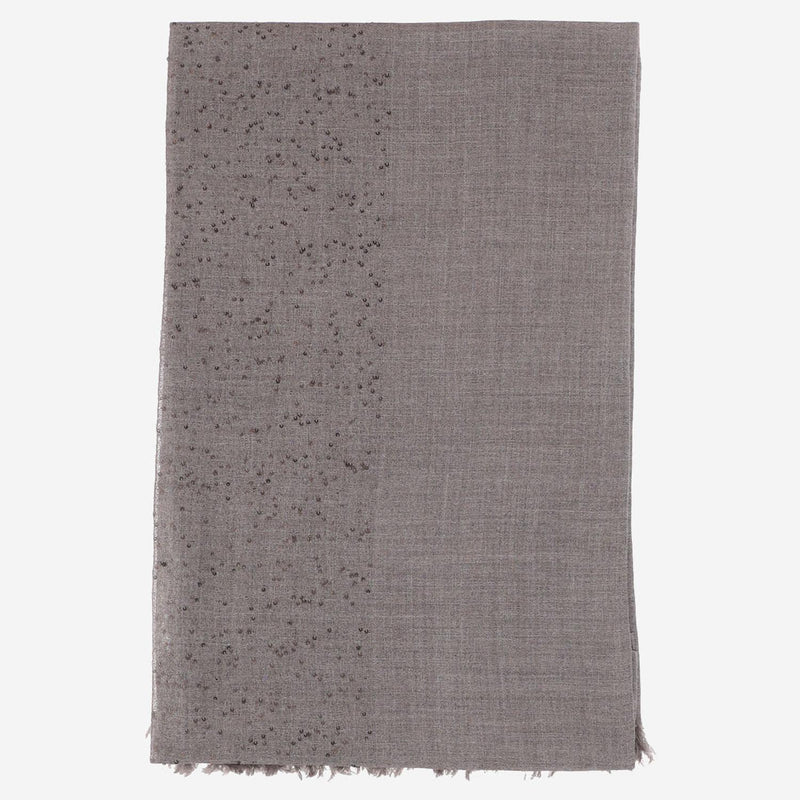Faliero Sarti Dalila Scarf — Taupe Wool Scarfs