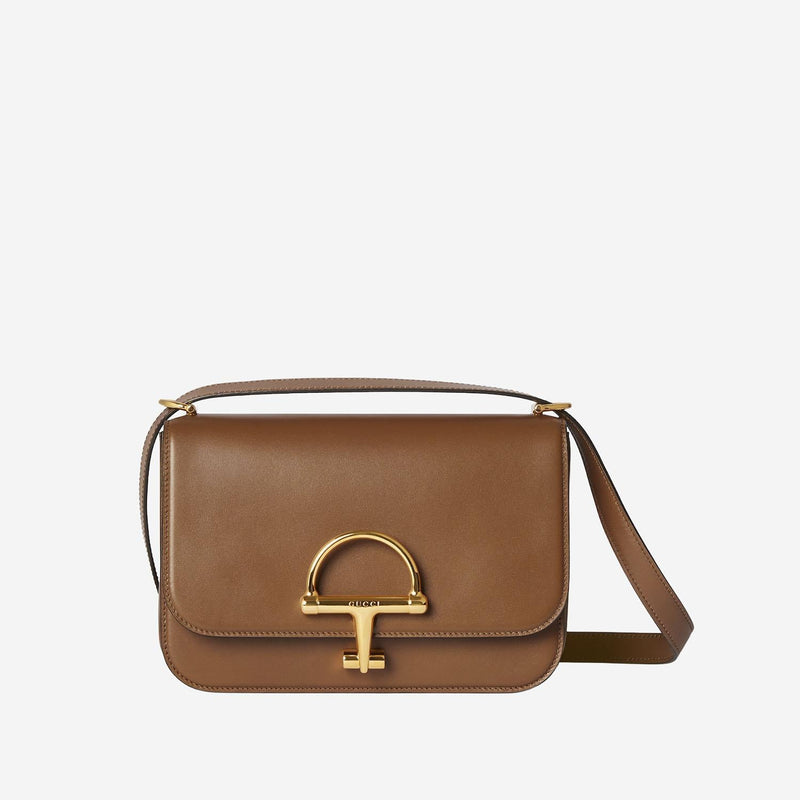 Gucci Siena Shoulder Bag — Brown Leather