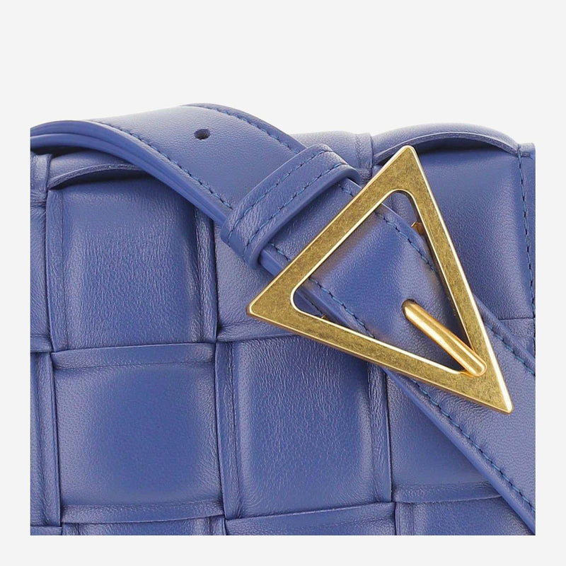 Bottega Veneta Shoulder Bag — Navy Lambskin
