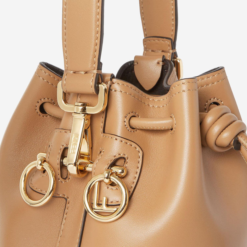 Fendi Mon Tresor Bucket Bag — Brown Calf Leather