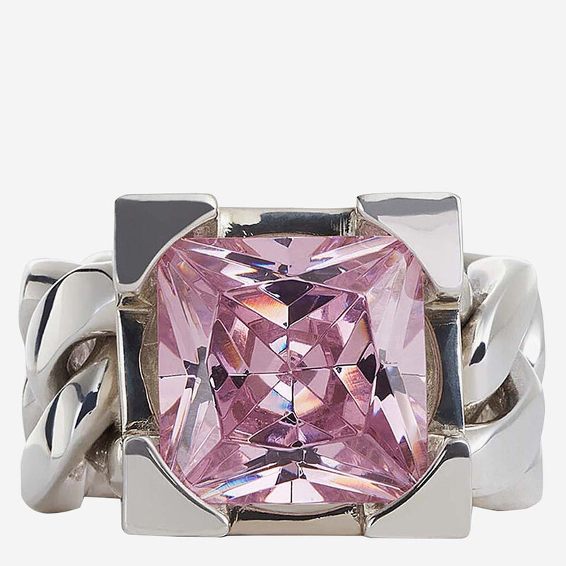 Bottega Veneta Chain-Motif Sterling Silver Ring — Rings