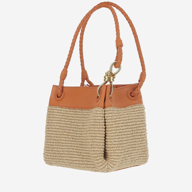 Bottega Veneta Parachute Shoulder Bag — Beige Nylon