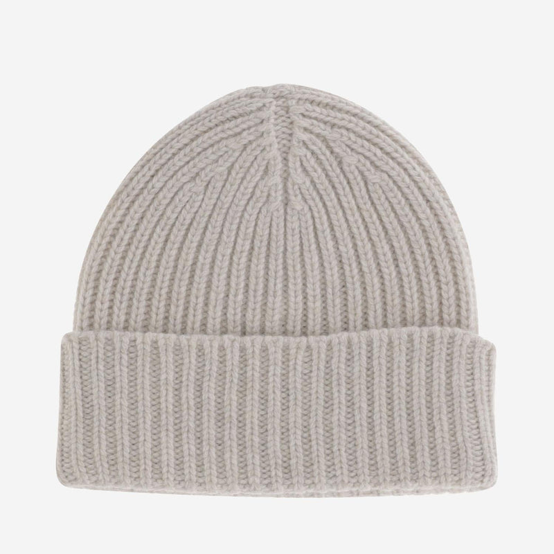 Autry Beput7ks Ribbed Wool Beanie — Cream Beanies