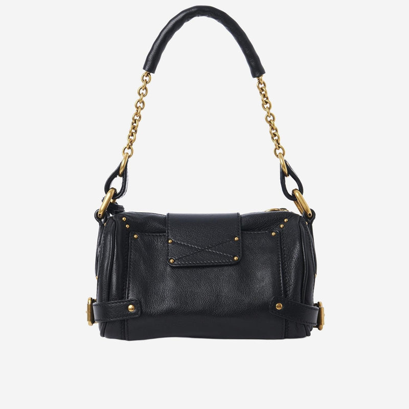 Chloé Paddington Shoulder Bag — Black Leather