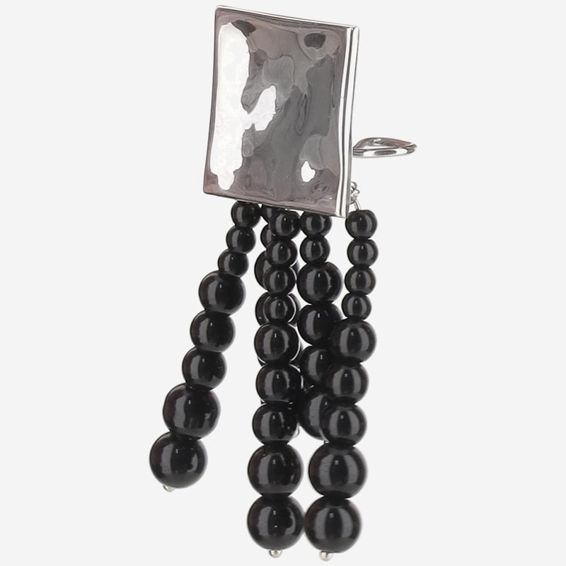 Niccolò Pasqualetti Medusa Earrings — Black Sterling Silver
