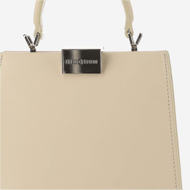 Armarium Top Handle Bag — Ivory Leather
