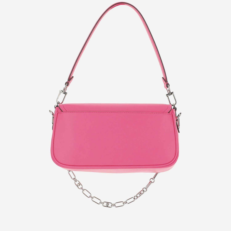 Michael Kors Calfskin Leather Shoulder Bag — Pink