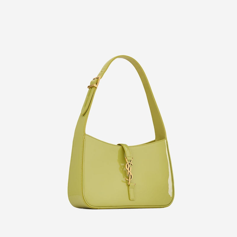 Saint Laurent Shoulder Bag — Green Calfskin Leather