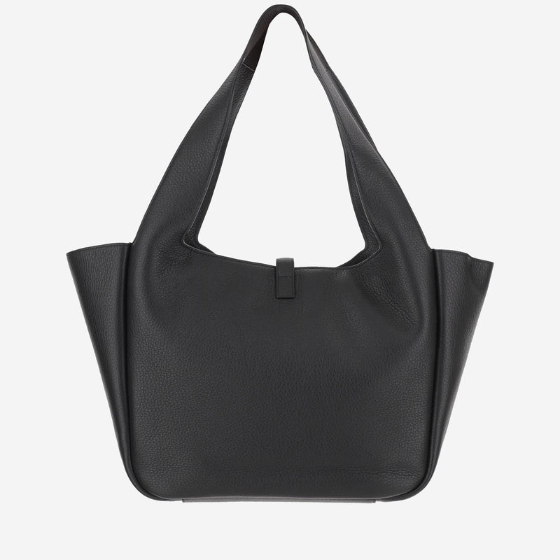 Saint Laurent Bea Shoulder Bag — Black Buckskin