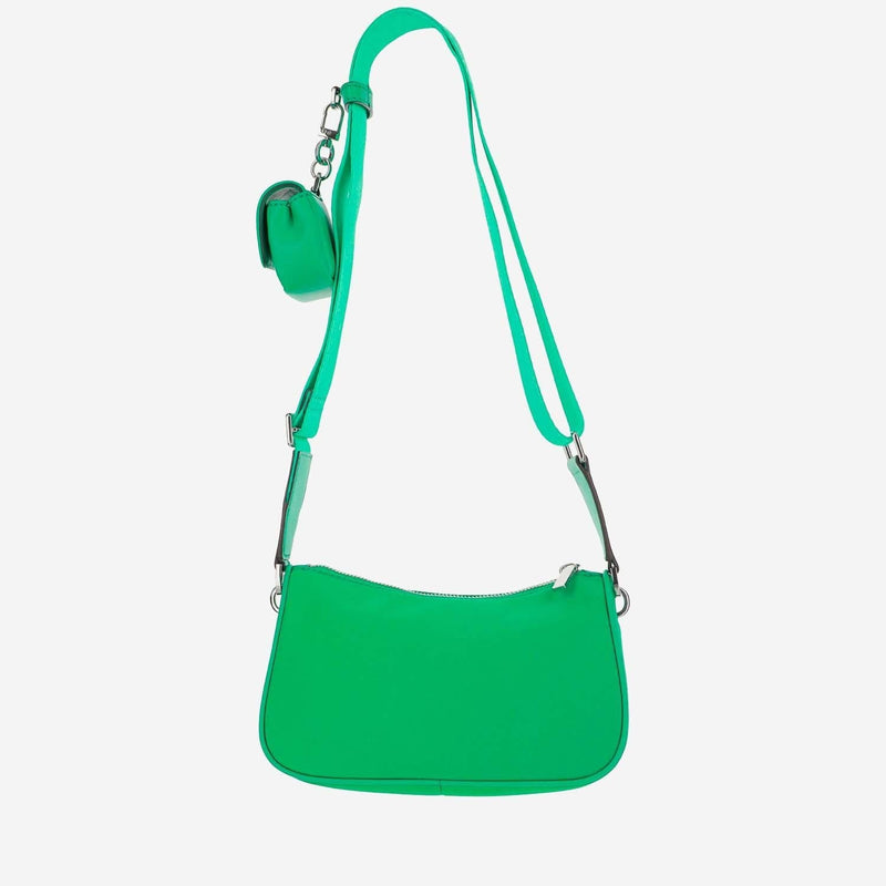 Michael Kors Shoulder Bag — Green Nylon