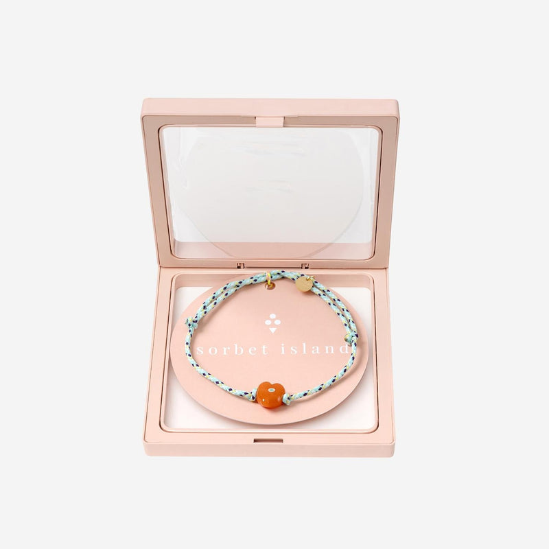 Sorbet Island Guardian Bracelet — Orange Fabric Bracelets