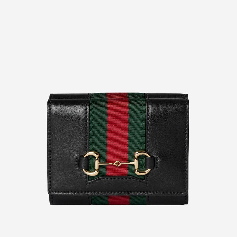 Gucci Horsebit Leather Wallet — Black & Purses