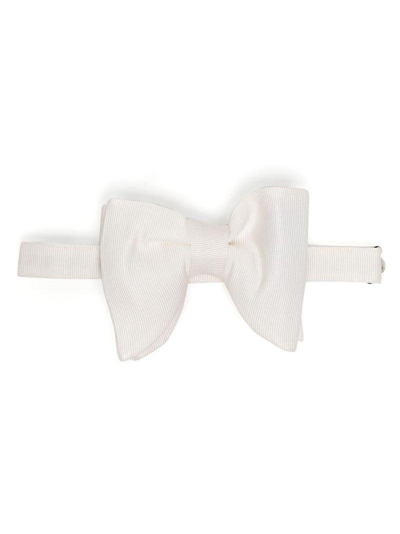 Tom Ford Silk Bow Tie — White Ties