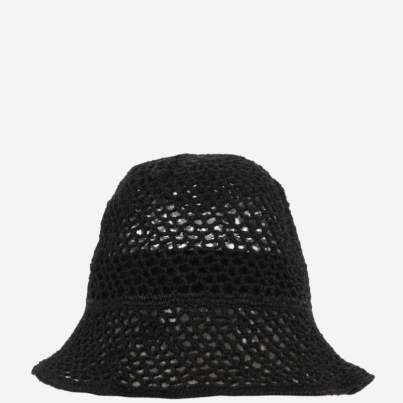 Reinhard Plank Cuffia Cellulose Mesh Bucket Hat — Black