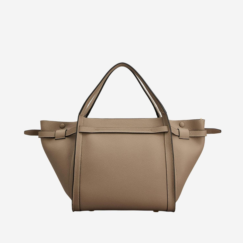 Tods Calfskin Leather Shoulder Bag — Beige