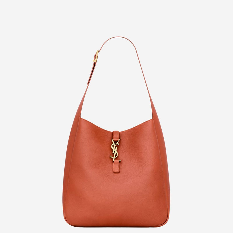 Saint Laurent Shoulder Bag — Orange Leather