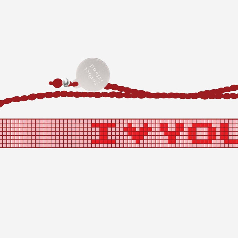 Sorbet Island Iloveyou Bracelet — Red Glass Bracelets