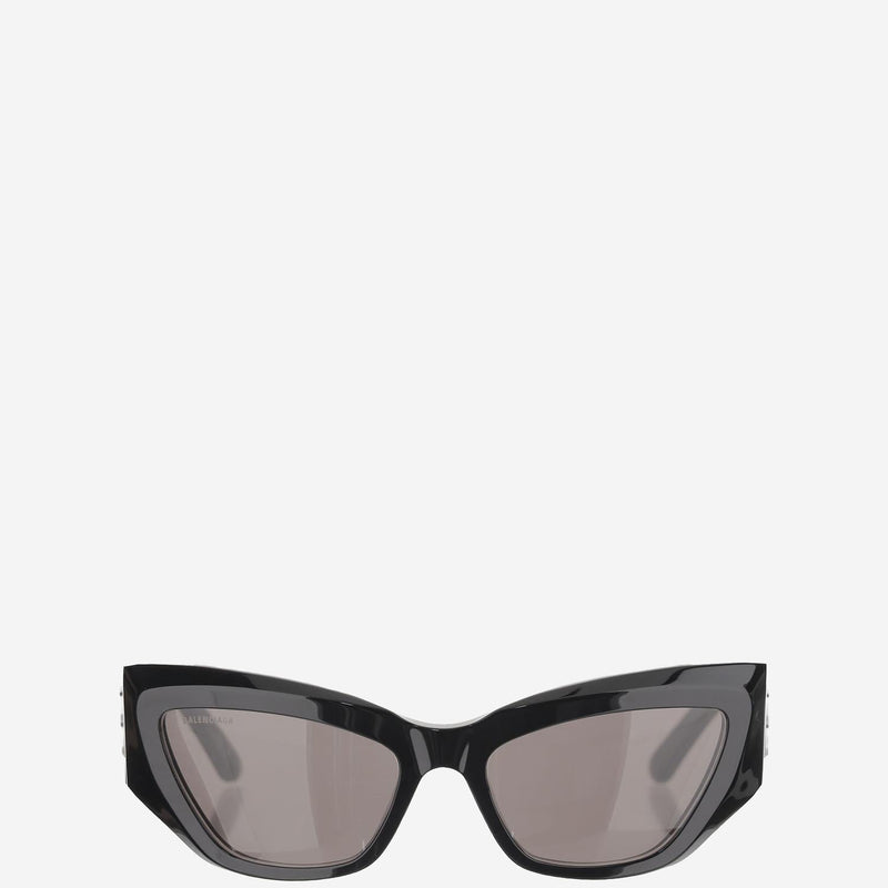 Balenciaga 830321 Geometric Acetate Sunglasses — Black