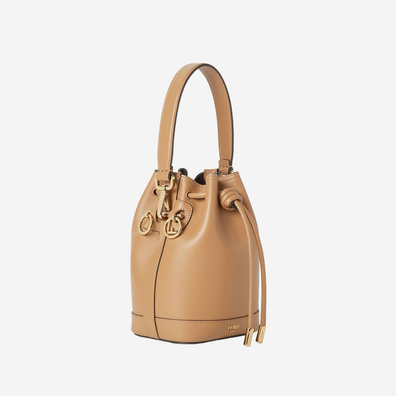 Fendi Mon Tresor Bucket Bag — Brown Calf Leather