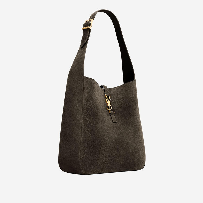 Saint Laurent Shoulder Bag — Brown Suede