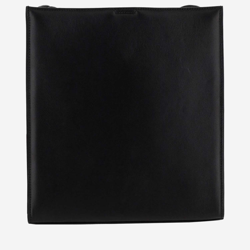 Jil Sander Tangle Crossbody Bag — Black Leather