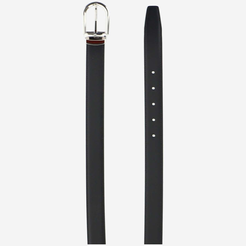 Montblanc Reversible Leather Belt — Black
