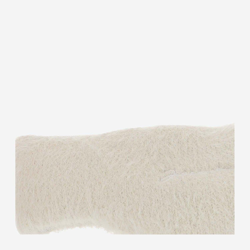 Jacquemus 213ac20 Knit Bandeau Beanie — White Polyester Beanies