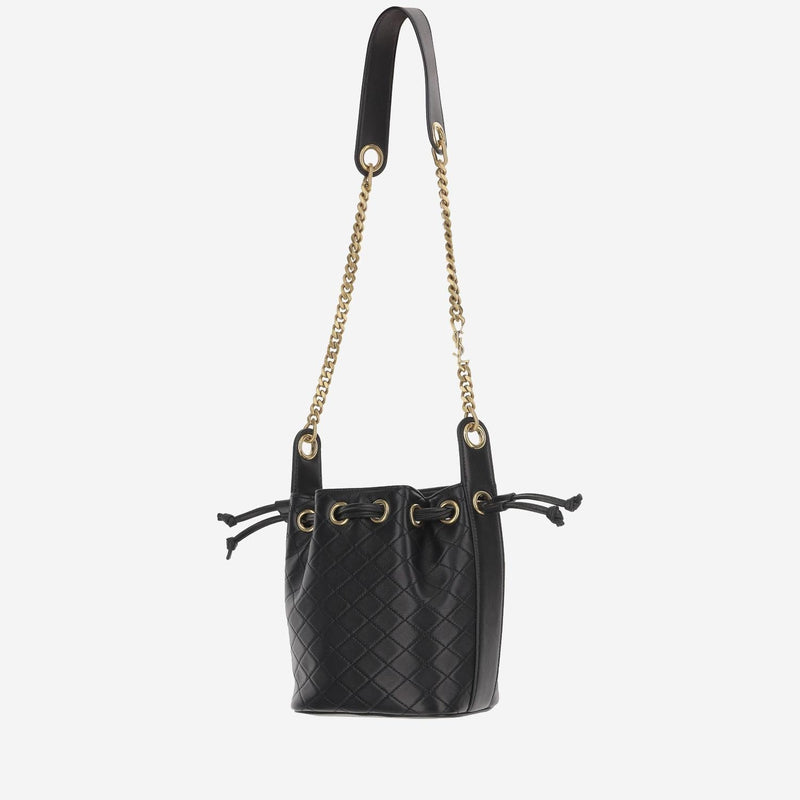 Saint Laurent Quilted Lambskin Bucket Bag — Black