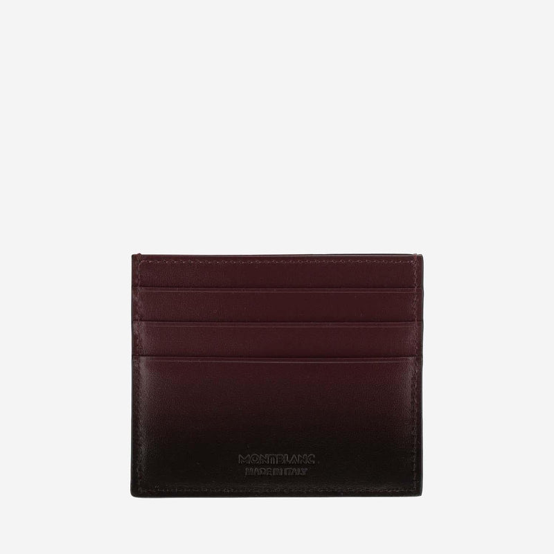 Montblanc Leather Six-Slot Card Case — Black Cases