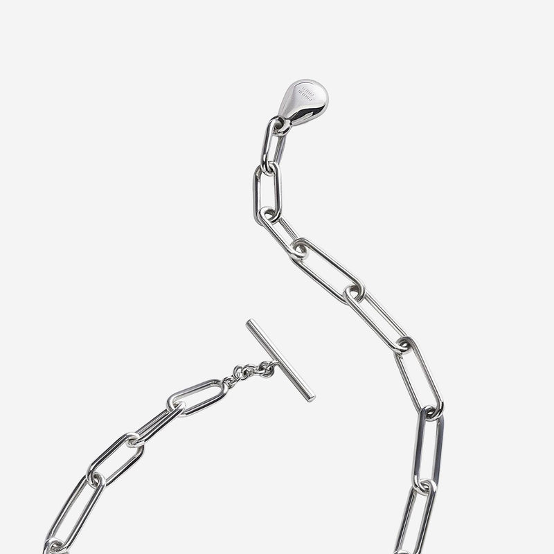 Phoebe Philo Chain Link With Orb Charm Bracelet — Silver Sterling Bracelets