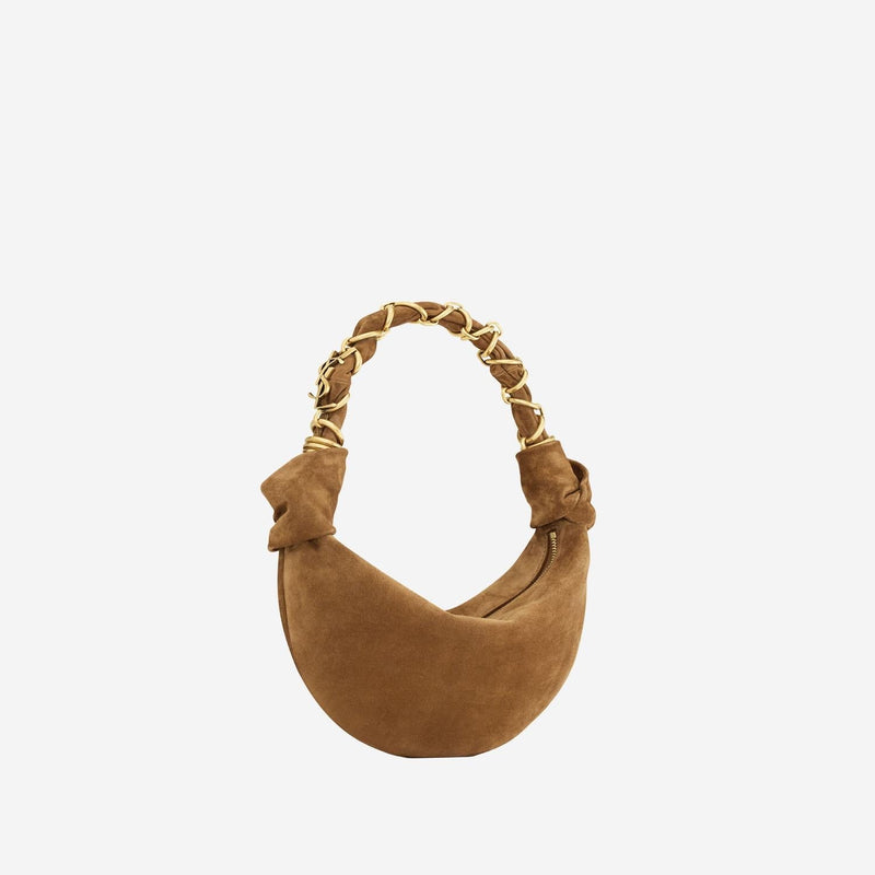 Saint Laurent Mini Bag — Brown Suede