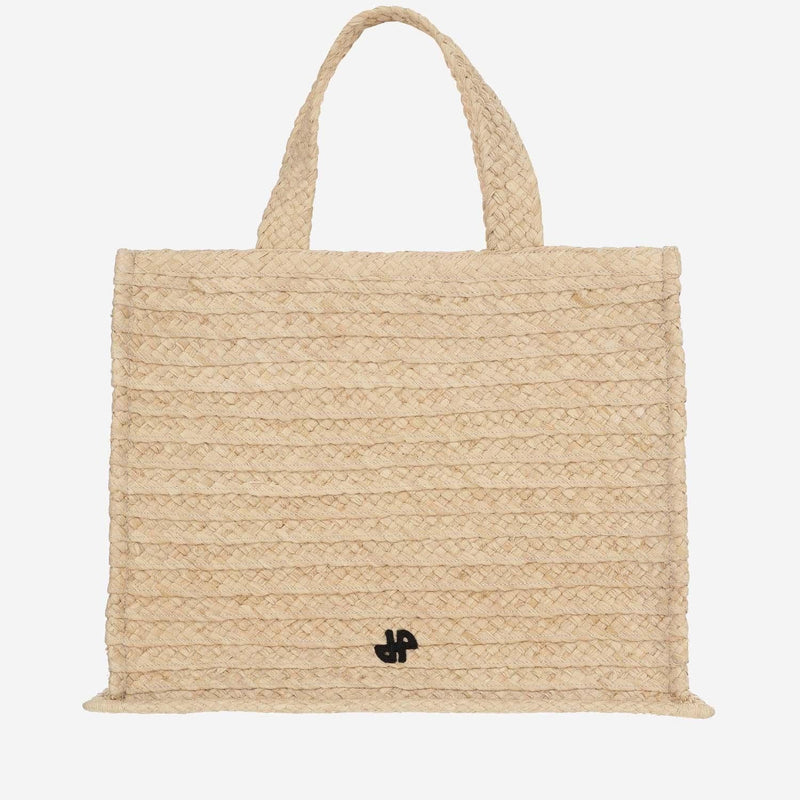Patou Tote Bag — Beige Raffia