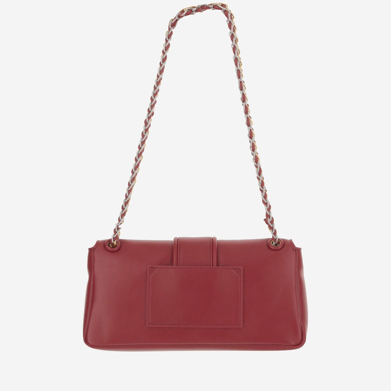 Jacquemus Nappa Leather Shoulder Bag — Red