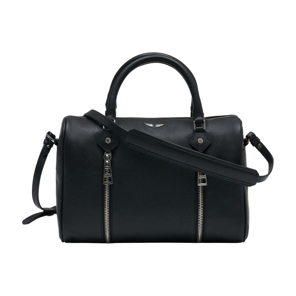 Zadig & Voltaire Shoulder Bag — Black Calfskin
