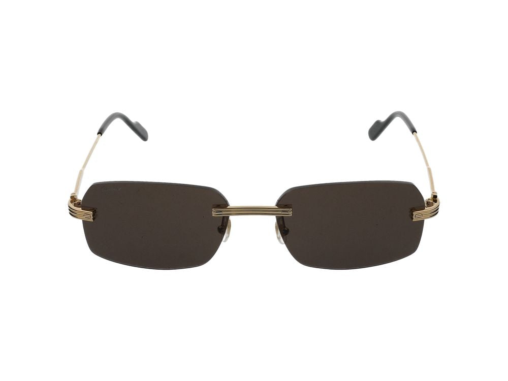 Cartier Ct0271s Gold Metal Sunglasses —
